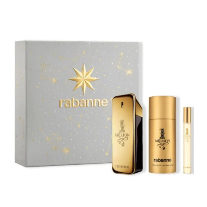 PACO RABANNE Rabanne 1 Million Eau De Toilette Spray Set 3 Parti