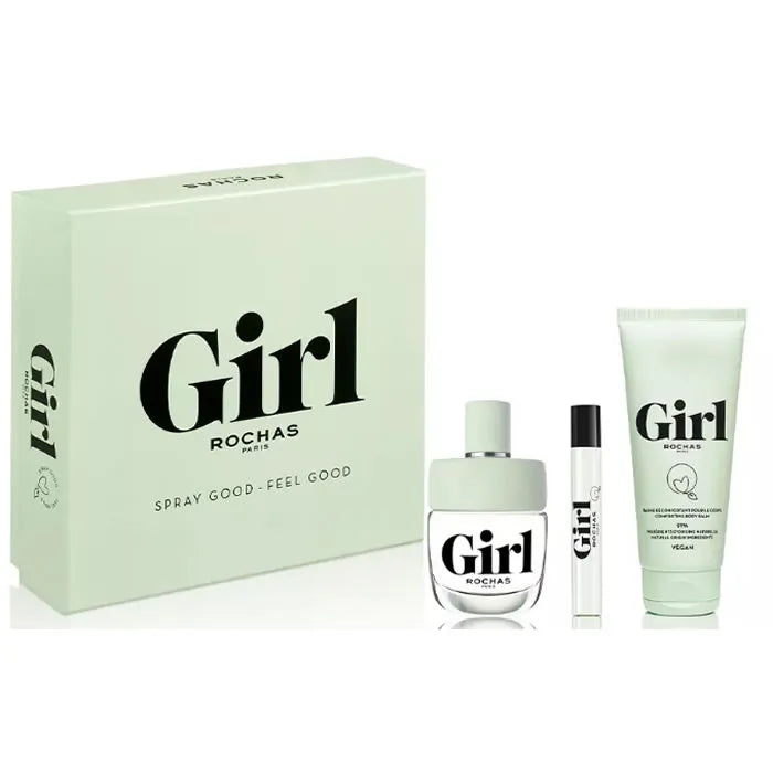 ROCHAS Rochas Girl Eau De Toilette Spray Set 3 Parti