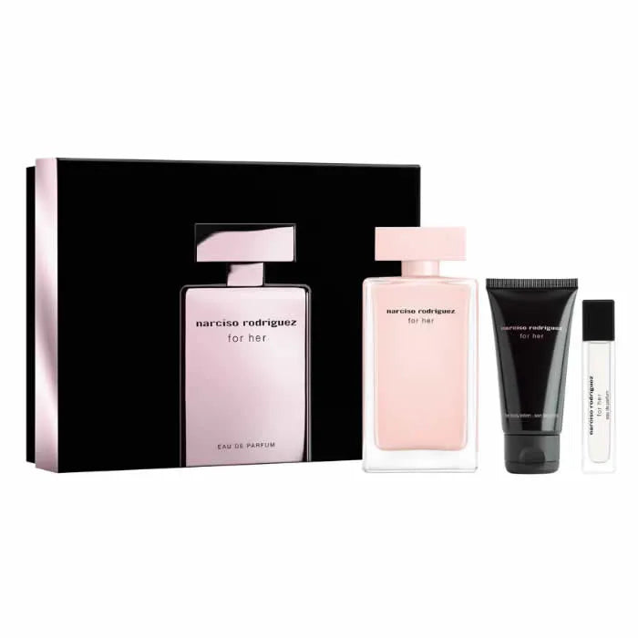 NARCISO RODRIGUEZ Narciso Rodriguez For Her Eau De Perfume Spray Set 3 Parti