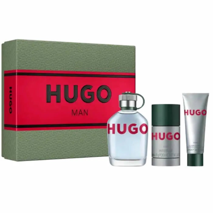 HUGO BOSS Hugo Man Eau De Toilette Spray Set 3 Parti