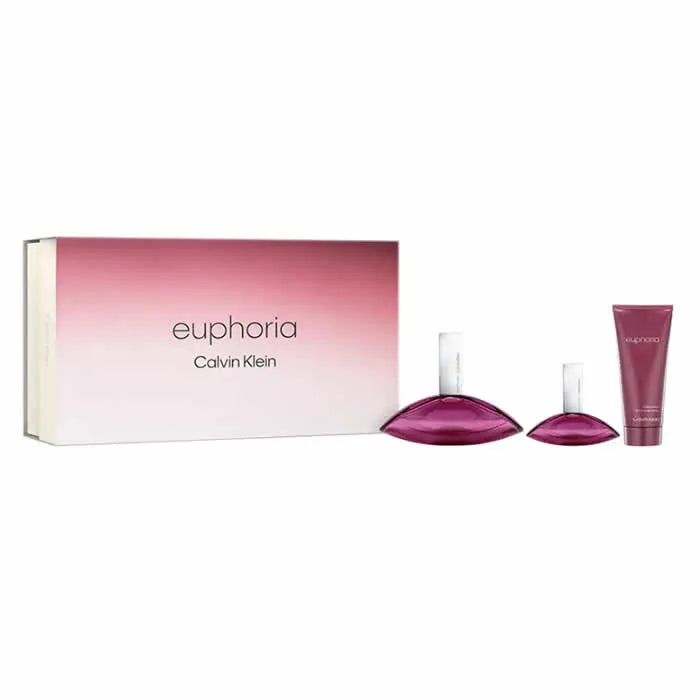 CALVIN KLEIN Calvin Klein Euphoria Eau De Parfum Spray Set 3 Parti