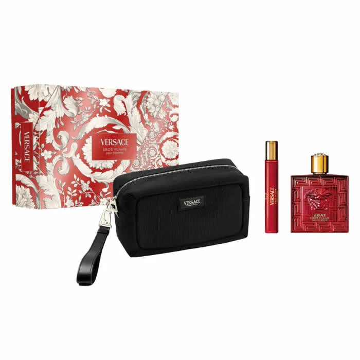 VERSACE Versace Eros Flame Eau de Parfum Spray Set 3 Parti