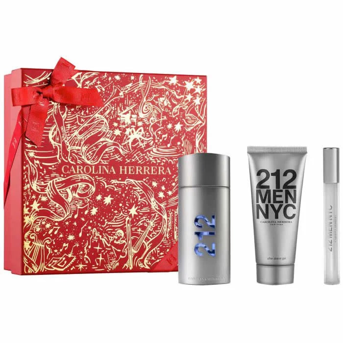 CAROLINA HERRERA Carolina Herrera 212 Men Eau De Toilette Spray Set 3 Parti