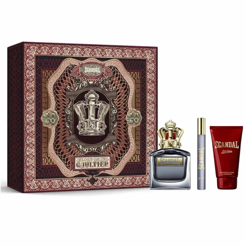 JEAN PAUL GAULTIER Jean Paul Gaultier Scandal For Him Eau De Toilette Spray Set 3 Parti